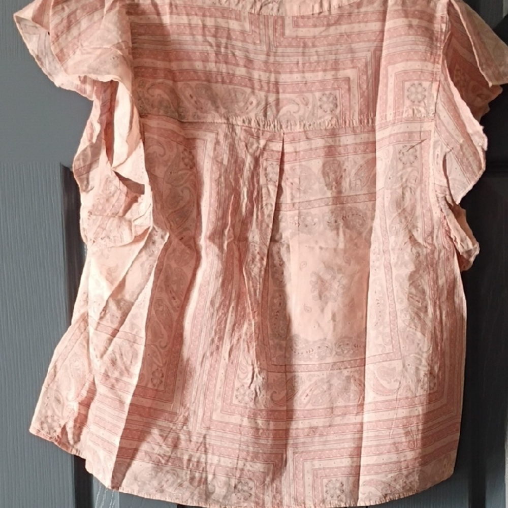 Universal Thread Peach Ruffled Blouse - Picture 6 of 8